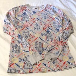 Hanna Andersson adult XS Star Wars organic cotton PJ top